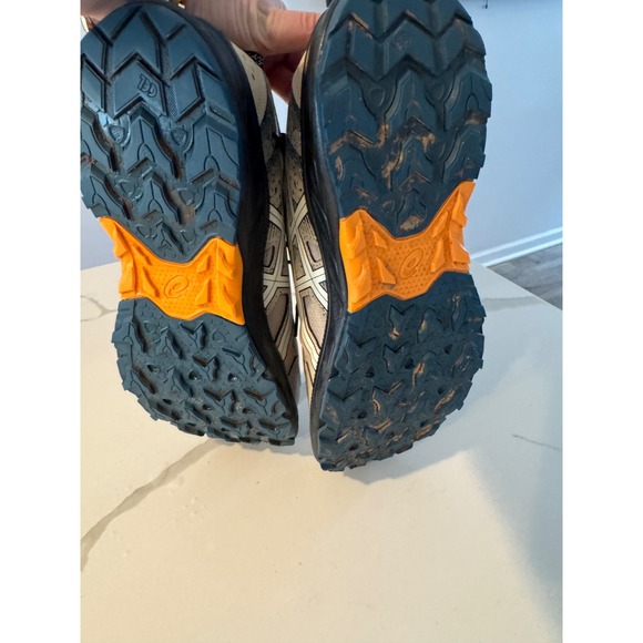 Asics Gel-Venture 9 Mens Trail Running Shoes Grey Black Orange Size 12 - Picture 7 of 10